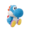 Amiibo Yoshi de lana azul claro - Serie Yoshi's Woolly World.png
