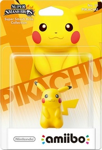 Embalaje europeo del amiibo de Pikachu - Serie Super Smash Bros..jpg