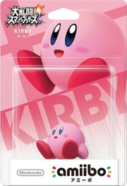 Embalaje japonés antiguo del amiibo de Kirby.