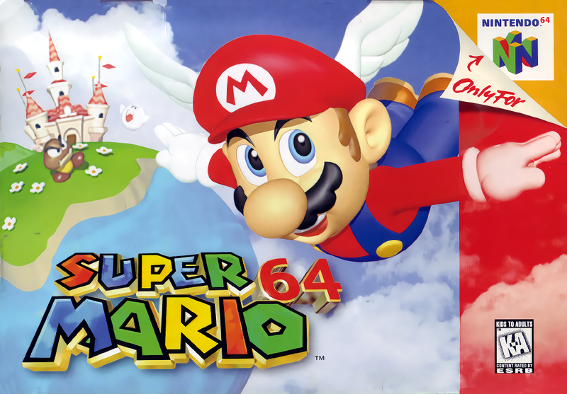 Archivo:Caja de Super Mario 64 (América).png