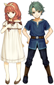 Espíritu de Alm y Celica (niños).