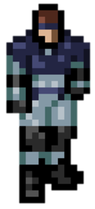 Sprite de Solid Snake.