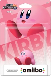 Embalaje americano antiguo del amiibo de Kirby.