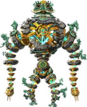 Artwork del gólem de Mineru en el juego.