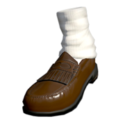 Zapato escolar/Mocasines con flecos.