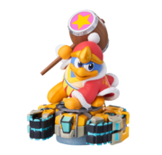Imagen del amiibo con los neumáticos en horizontal.