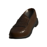 Zapato escolar (básico)/Mocasines con flecos básicos.