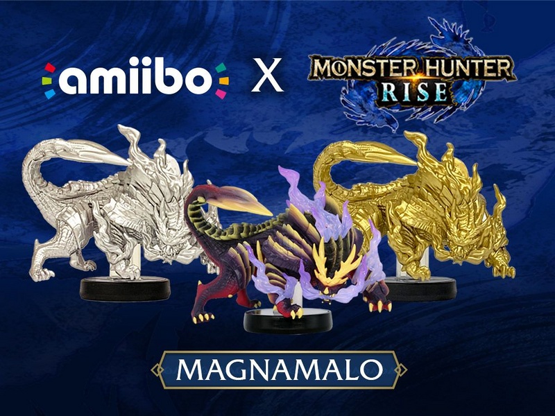 Archivo:Imagen promocional de los amiibo de Magnamalo - Serie Monster Hunter.jpg