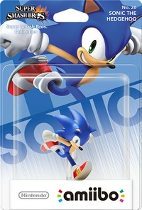 Embalaje europeo del amiibo de Sonic - Serie Super Smash Bros..jpg