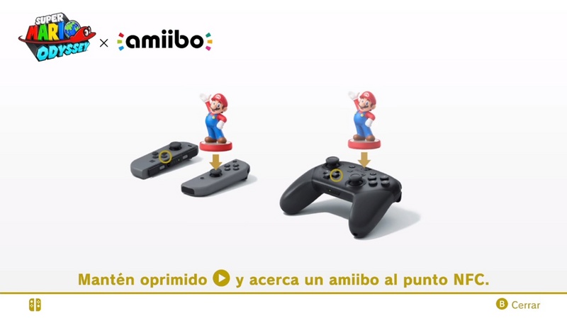 Archivo:Pantalla de escaneo de amiibo - Super Mario Odyssey.jpg