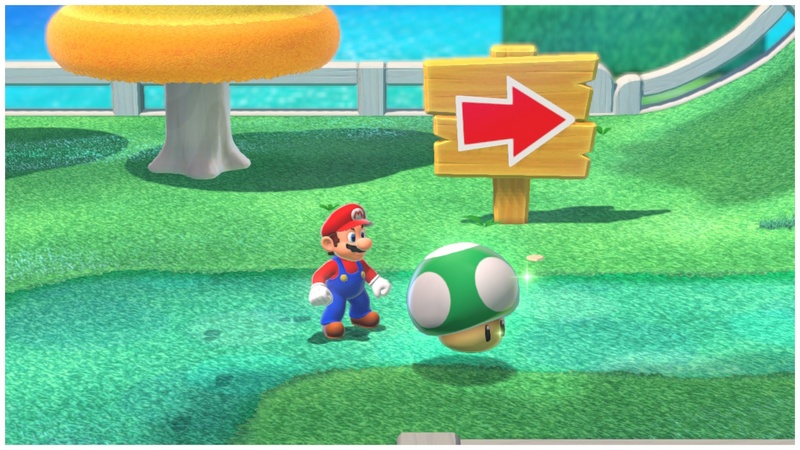 Archivo:Obtención de un Campiñón vida extra con amiibo genéricos - Super Mario 3D World + Bowser's Fury.jpg