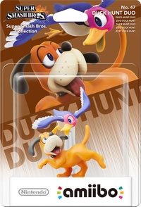 Embalaje europeo del amiibo del Dúo Duck Hunt - Serie Super Smash Bros..jpg