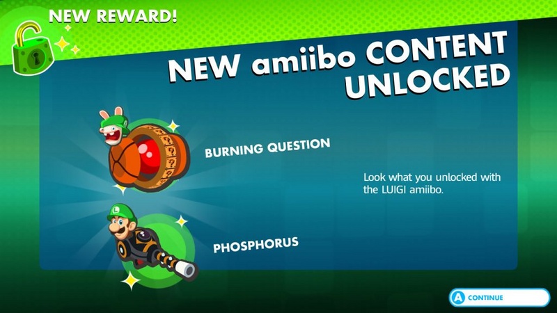 Archivo:Armas amiibo desbloqueadas (Luigi) (Beta) - Mario + Rabbids Kingdom Battle.jpg