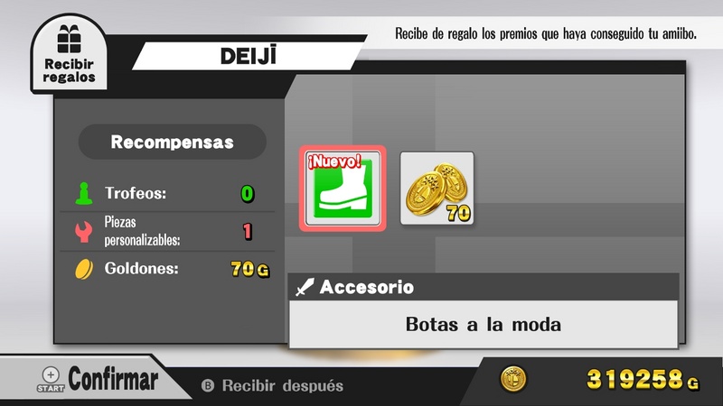 Archivo:Recompensas otorgadas por un amiibo - Super Smash Bros. for Wii U.jpg