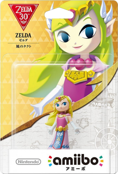 Archivo:Embalaje japonés del amiibo de Zelda (The Wind Waker) - Serie 30 aniversario TLoZ.png
