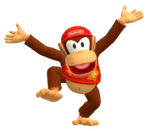 Calcomanía brillante de Diddy Kong - Super Mario Party.png