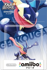 Embalaje japonés del amiibo de Greninja - Serie Super Smash Bros..jpg