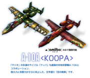 Modelos del A-10A de Bowser.