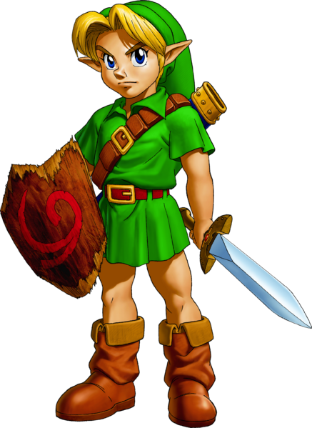 Archivo:Link niño en The Legend of Zelda Ocarina of Time.png