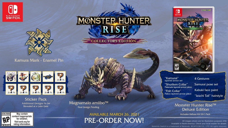 Archivo:Imagen promocional de la Collector's Edition de Monster Hunter Rise en América.jpg