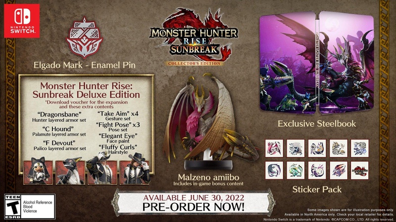 Archivo:Imagen promocional de la Collector's Edition de Monster Hunter Rise Sunbreak en América.jpg