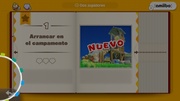 Efecto en pantalla de amiibo escaneado en la versión de Nintendo Switch.