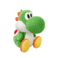 Amiibo Yoshi de lana verde - Serie Yoshi's Woolly World.png