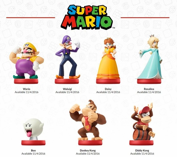 Imagen promocional de los amiibo de Super Mario revelados en el E3 2016.jpg