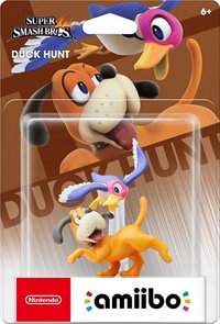 Embalaje americano del amiibo del Dúo Duck Hunt - Serie Super Smash Bros..jpg