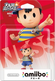 Embalaje japonés antiguo del amiibo de Ness.
