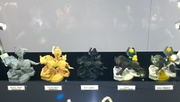 Fases de la creación de un amiibo (concretamente el de Link Lobo) mostrados ordenados de izquierda a derecha en el E3 2016.