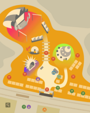 Mapa de la sede del Grand Festival.