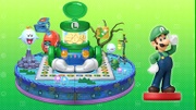 Tablero de Luigi en el modo amiibo Party.
