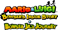 Logo americano de Mario & Luigi - Viaje al centro de Bowser + Las peripecias de Bowsy.png