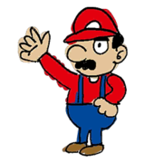 Retrato amiibo de Mario.