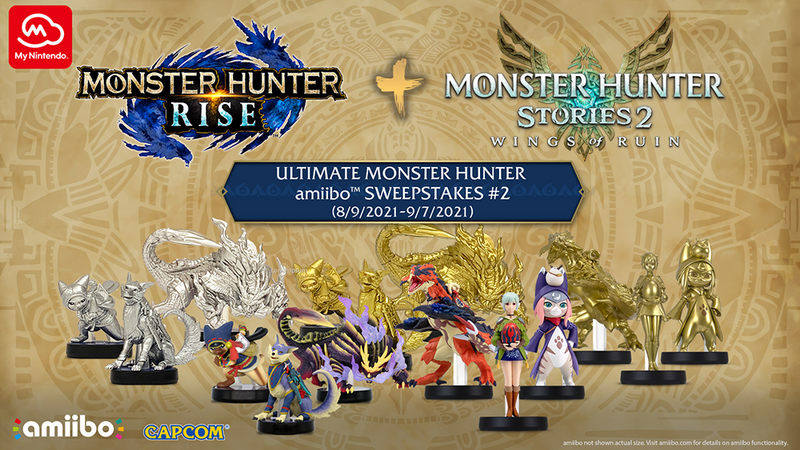 Archivo:Imagen promocional del Ultimate Monster Hunter amiibo Sweepstakes -2 de My Nintendo en Norteamérica.png