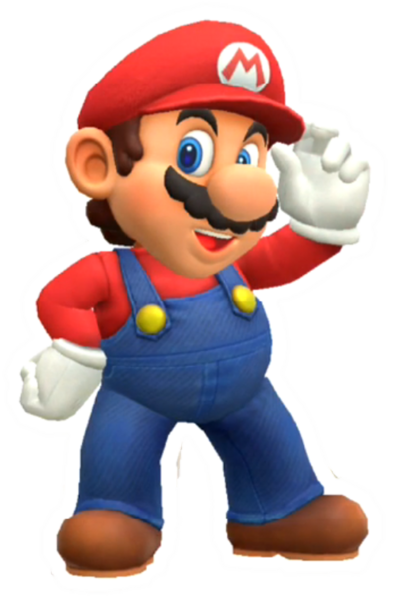 Archivo:Calcomanía brillante de Mario - Super Mario Party.png