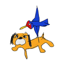 Retrato amiibo del Dúo Duck Hunt - WarioWare Gold.png