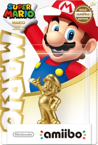 Embalaje americano del amiibo de Mario - Edición oro - Serie Super Mario.jpg