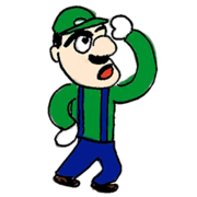 Retrato amiibo de Luigi.