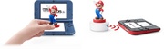 Infografía de la funcionalidad amiibo en una New Nintendo 3DS y el lector NFC de la Nintendo 3DS.