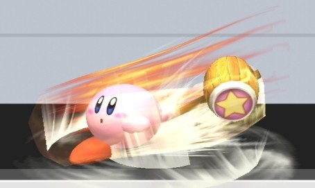 Archivo:Kirby usando Martillo en el suelo SSBB.jpg