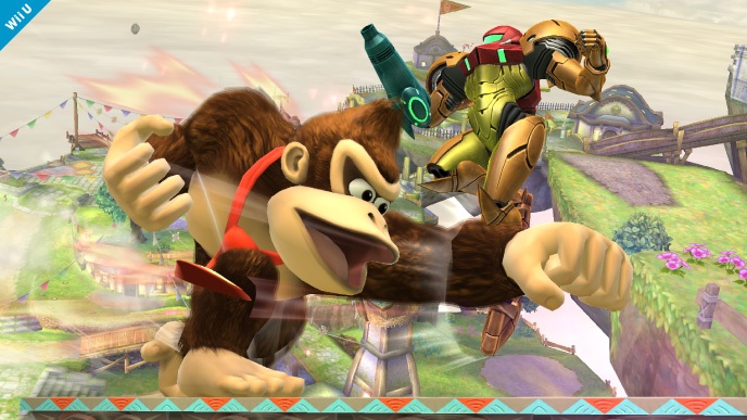 Archivo:Donkey Kong Atacando SSB4 (Wii U).jpg