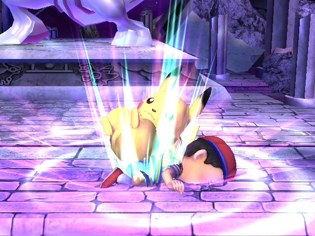 Archivo:Lanzamiento inferior Pikachu SSBB.jpg