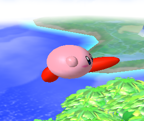 Archivo:Ataque aéreo hacia adelante de Kirby (1) SSBM.png