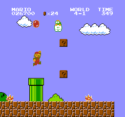 Archivo:Lakitu lanzando Picudos Super Mario Bros.png