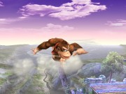 Donkey Kong usando Trompo Kong/Peonza Kongen Super Smash Bros. Brawl.