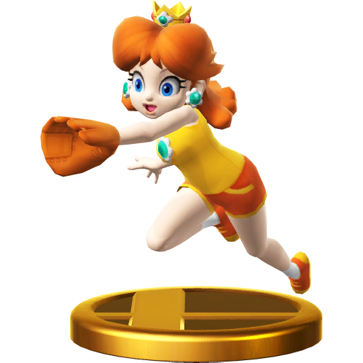 Archivo:Trofeo de Daisy (receptora) SSB4 (Wii U).png