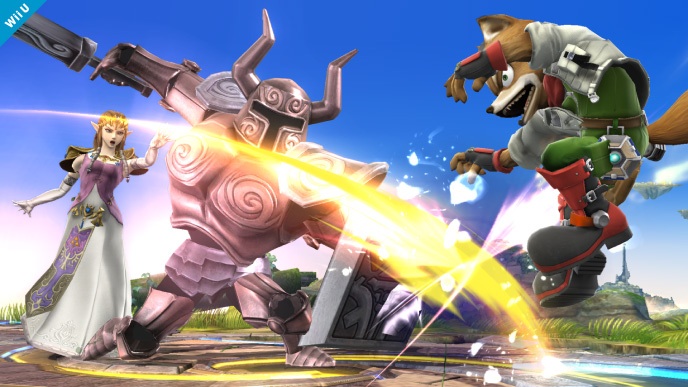 Archivo:Zelda viendo a Fox ser atacado por un Espectro SSB4 (Wii U).jpg