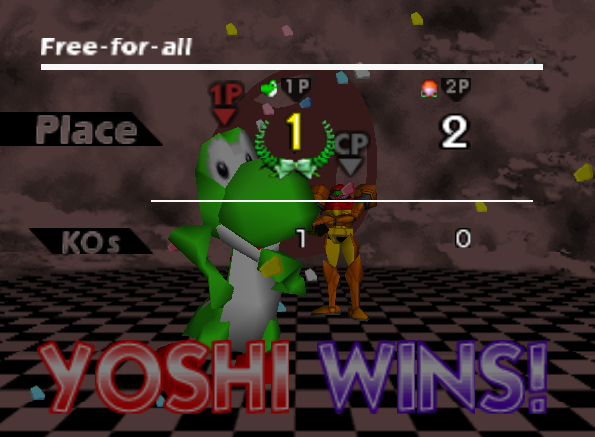 Archivo:Pose de victoria de Yoshi (1-2) SSB.png